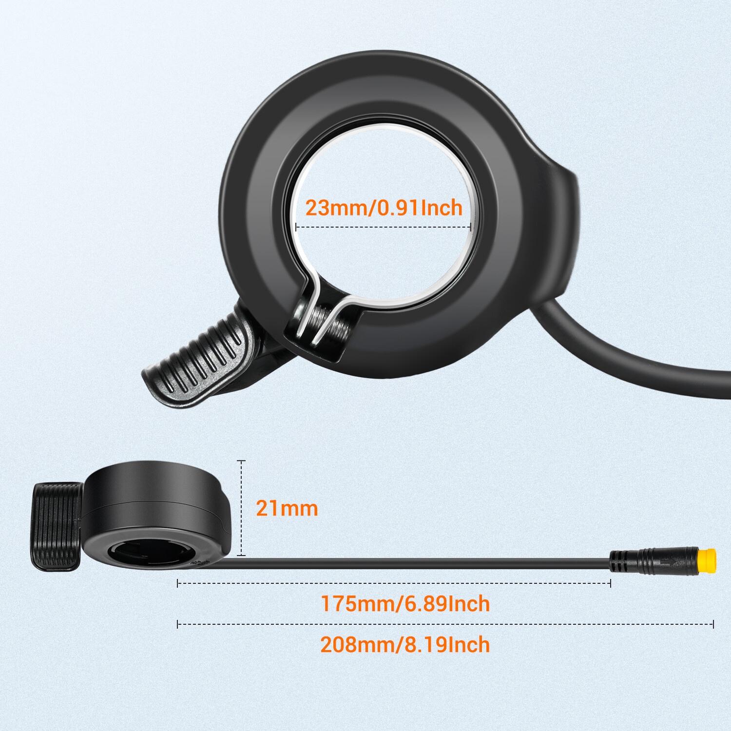 Addmotor Thumb Throttle Accelerator 3PIN Finger Speed Control Assembly for Ebike