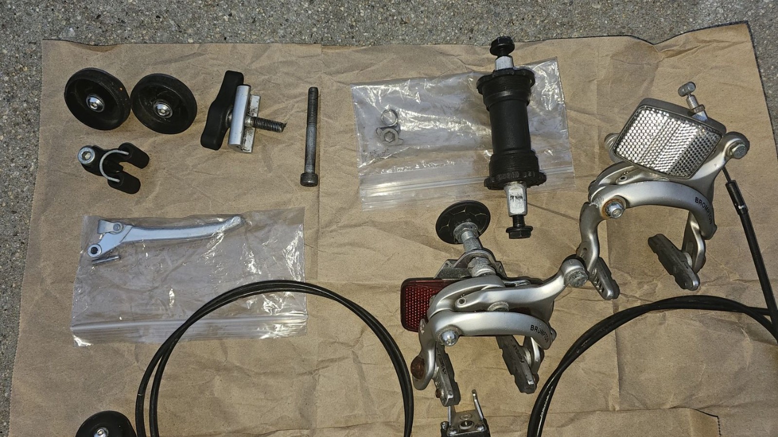 Brompton Folding Bicycle Parts Lot As Is FREE S&H