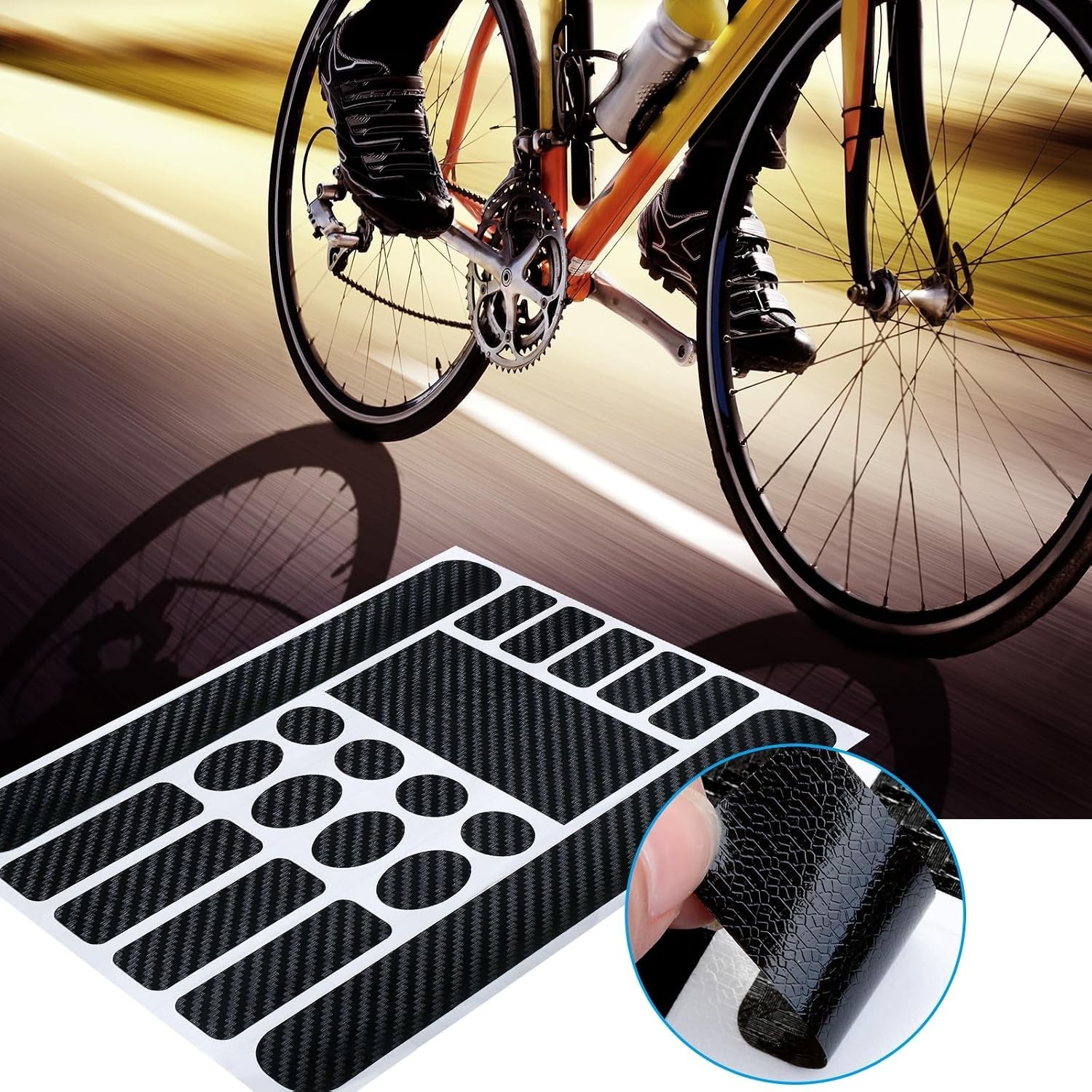 3 Pieces Bicycle Chainstay Protector Decal Chainstay Frame Guard Adhesive Pro…