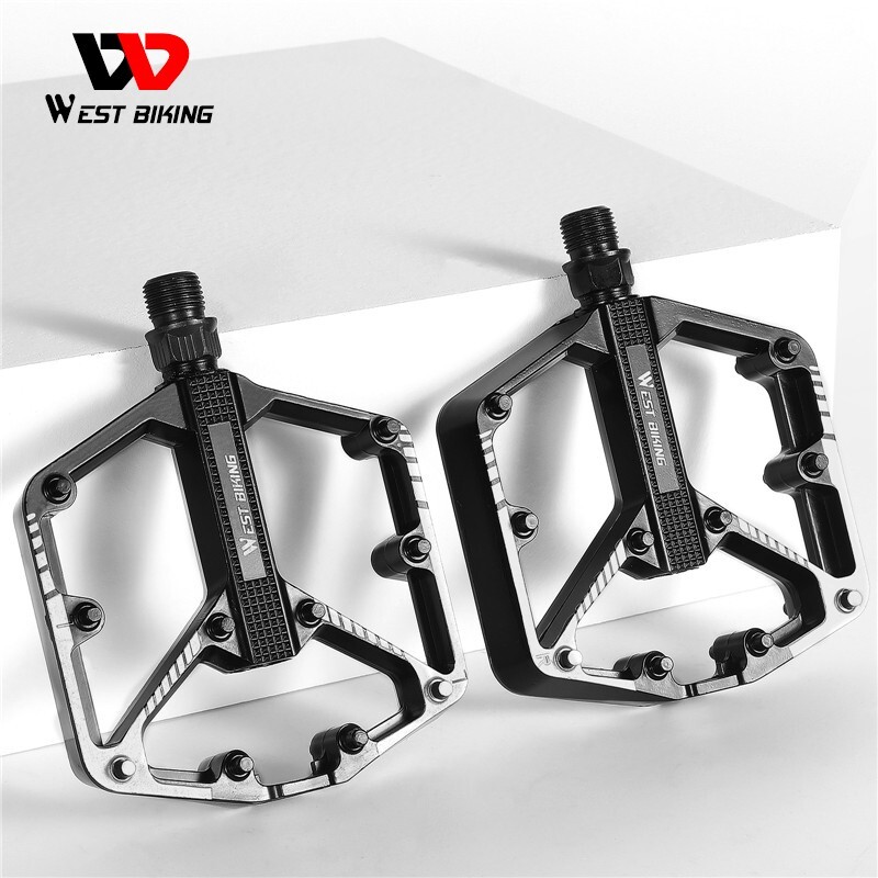 WEST BIKING DU Sealed Bearing 9/16″ Aluminum Alloy Cycling Bike Bicycle Pedals