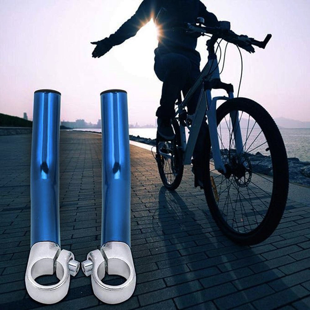 1Pair Alloy Bicycle Handlebar End Grips 22.2mm MTB Mountain Bike Handle Bar Ends