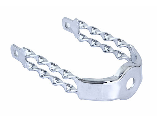 NEW! Original Lowrider Bicycle Spring Fork Double Flat Twisted Crown In Chrome.