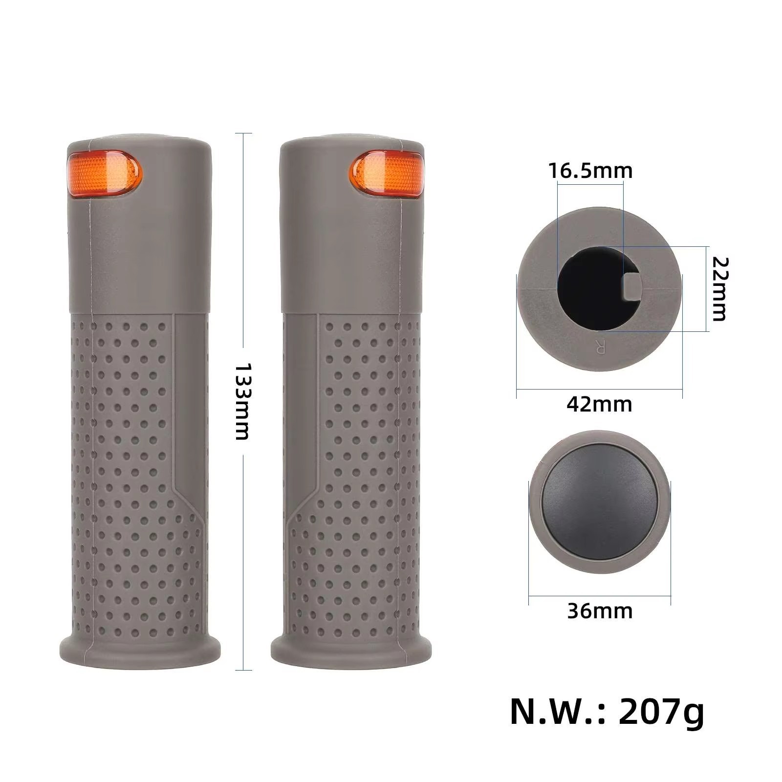 For Xiaomi M365/1S/Pro2/Ninebot Max G30/ES/2/4 E-Scooter Grips Turn Signal Light