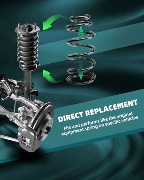 2PCS Rear Suspension Coil Spring Set Compatible with 2010-2012 for Ford