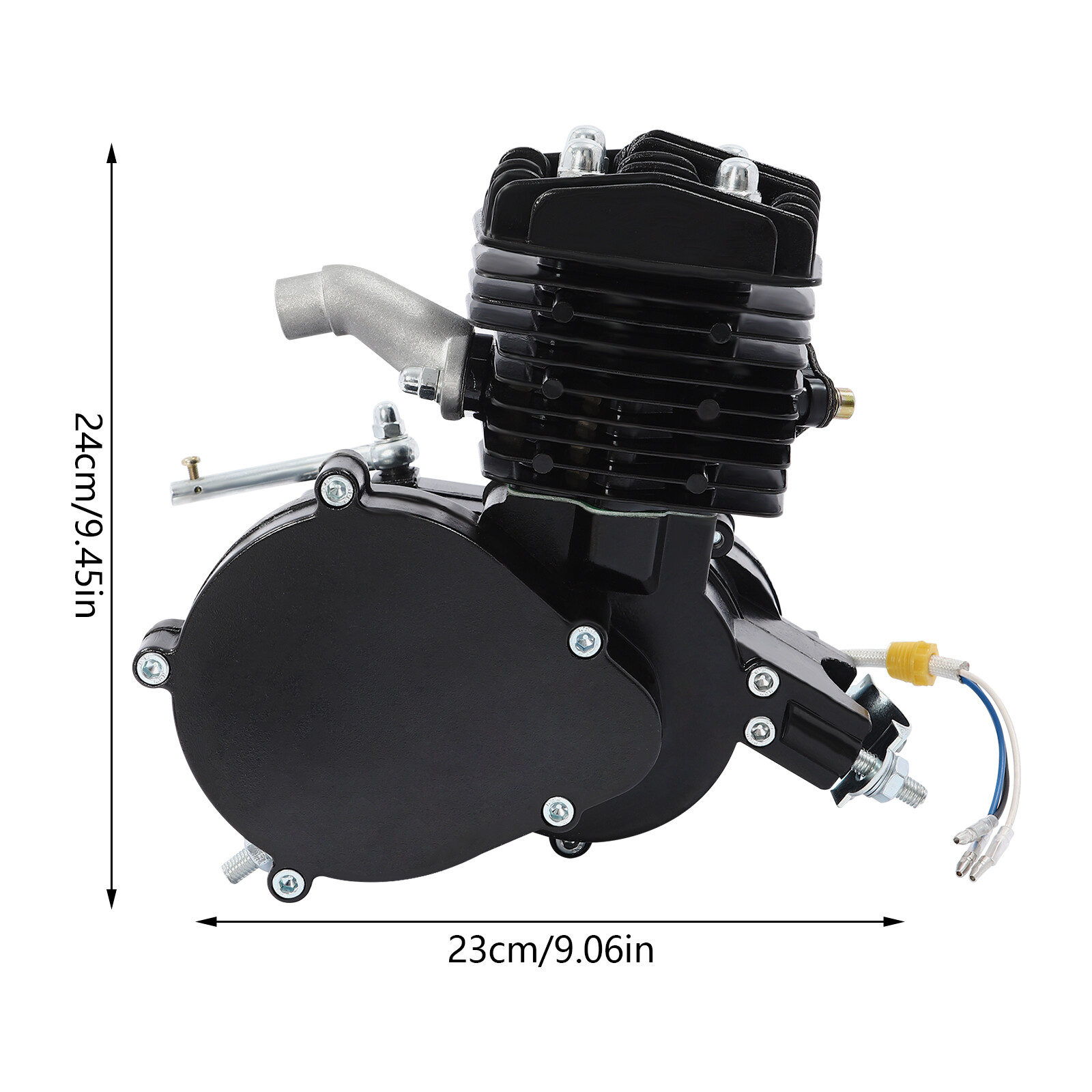 2 Stroke 80cc Petrol Engine Motor Kit Gas Motorized Bicycle Bike Double-cylinder