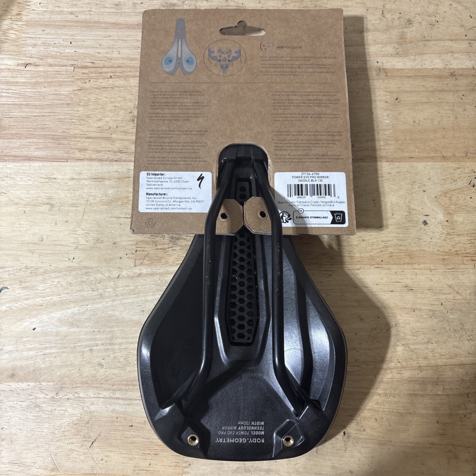 Specialized Power EVO Pro with Mirror 130mm Saddle – Black (27126-6700)