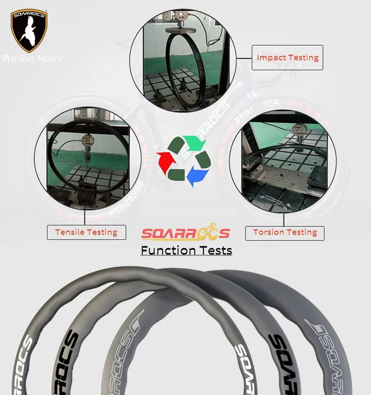 700C Carbon Rim 30/35/40/45mm Depth Hookless Tubeless Light Disc Brake Ring
