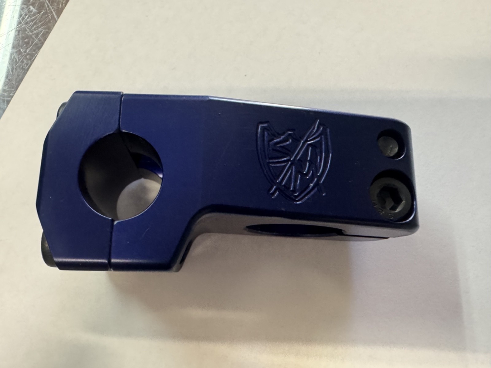 S&M BMX SHREDNECK BLUE GROOVE STEM 50 MM 50MM FRONT LOAD REDNECK 1 1/8