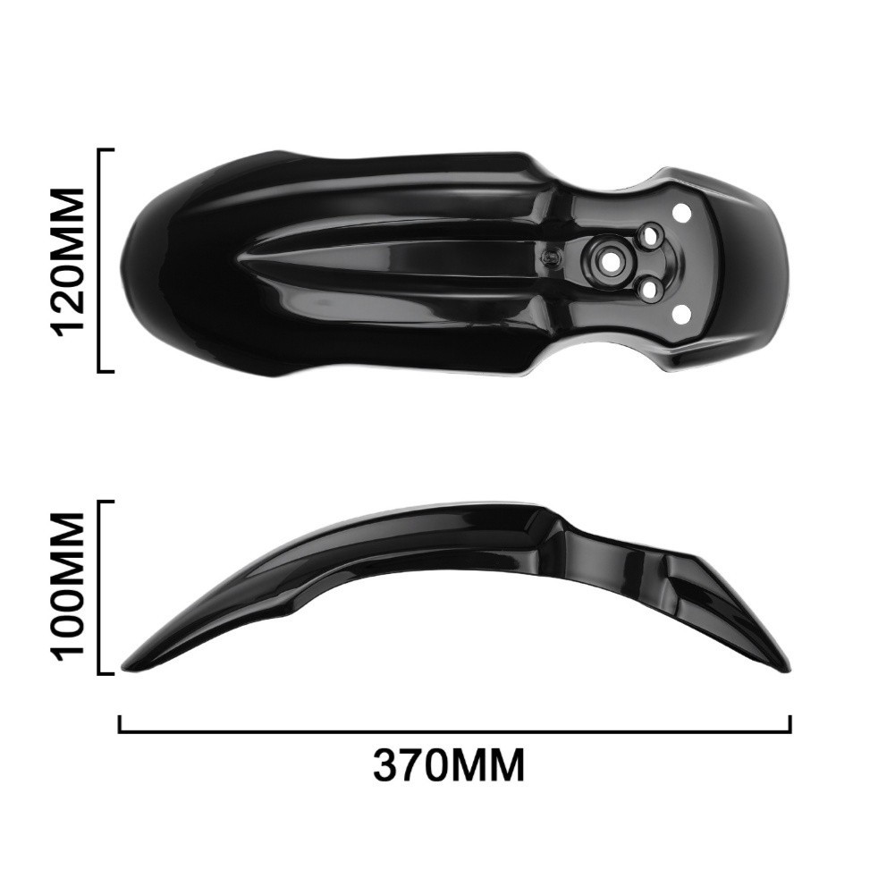 Black Motorcycle Front Mudguard for Tuttio For soleil 01 Electric Bike
