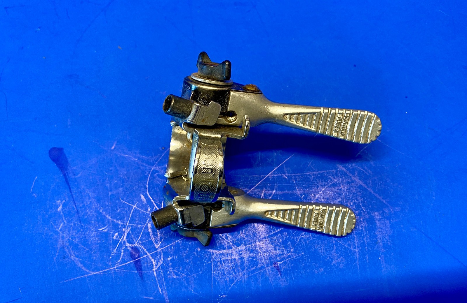 Vintage SunTour POWER SHIFTER Ratcheting Downtube Shifter Set Bicycle