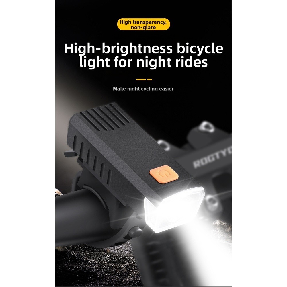 Front Light for Bike Rechargeable 4 Lighting Modes SOS Flashing Function