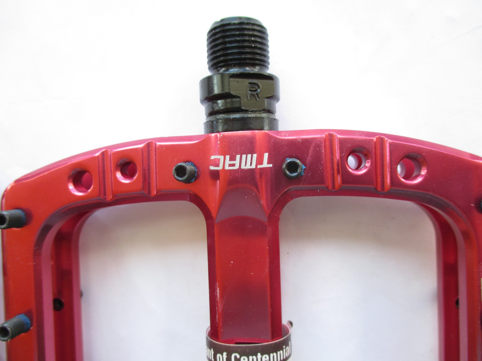 New Deity TMAC Aluminum Spindle MTB Mountain Bike / Biking Cycling Pedal Set Red