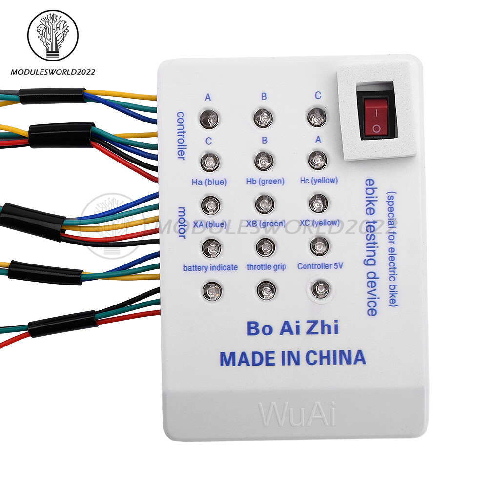 24-72V Brushless Motor Tester Ebike Testing Device Electric Hall Tester Detector