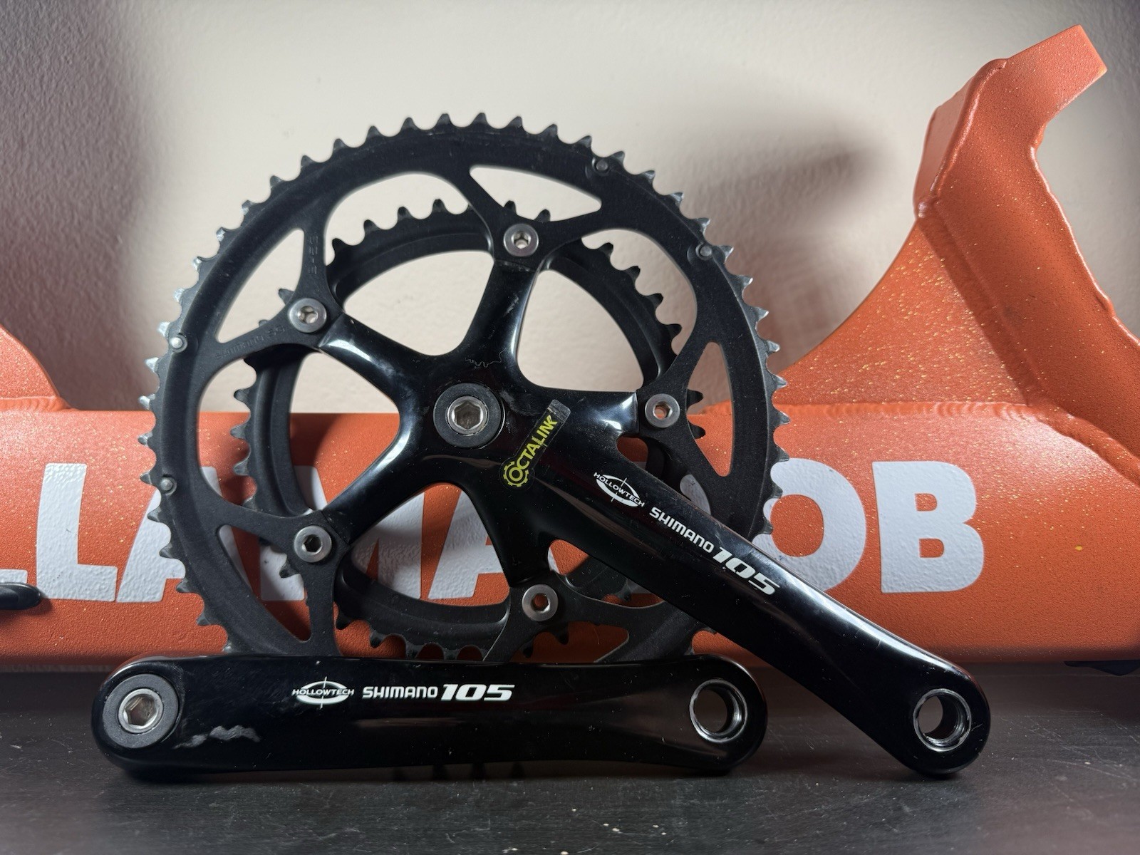 Shimano 105 Crank Set Double 172.5 FC-5502 Octalink Spline 53-39 Tooth #17