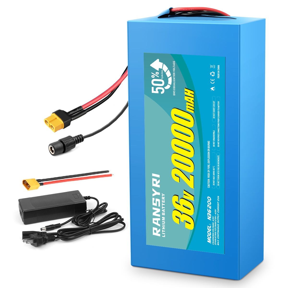 H HAILONG 36V 48V li-ion Battery 10Ah 14Ah 20Ah Battery Pack & XT60 connector