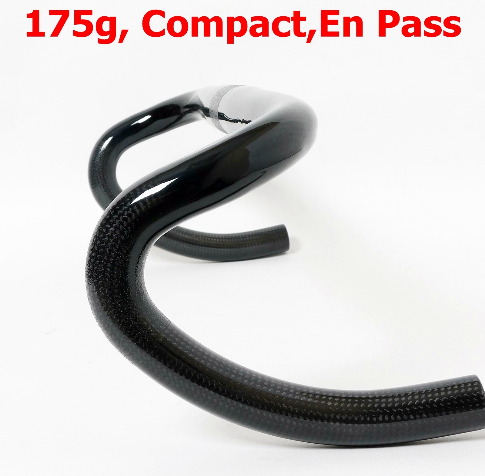 Ultralight 31.8 x 450mm 185g 3k carbon Compact Road Bike handlebar Black