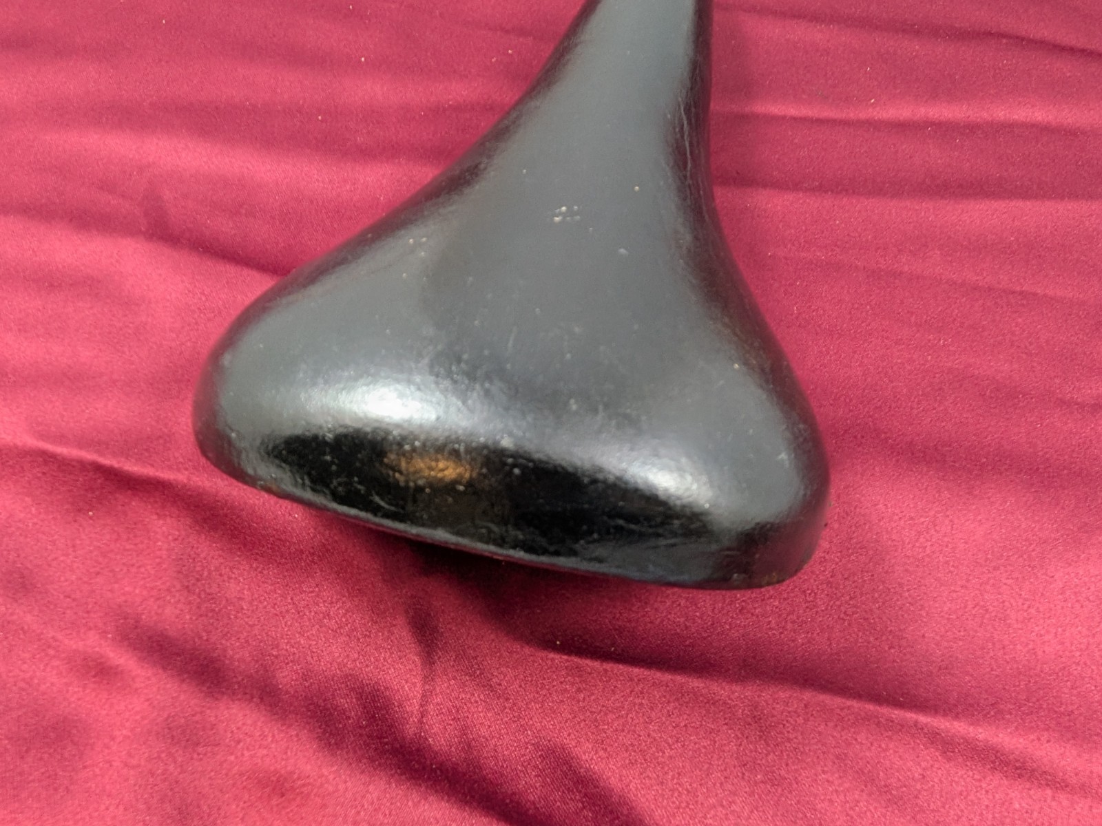 Unbranded Leather Bicycle Saddle Black 27x15cm SA29