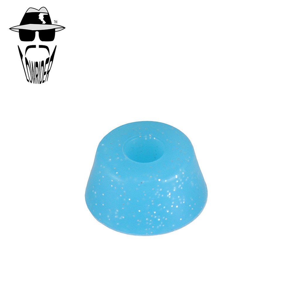 ORIGINAL LOWRIDER 8 Ball Branded Springer Cushion Rubber Sparkle Blue 32x16mm.