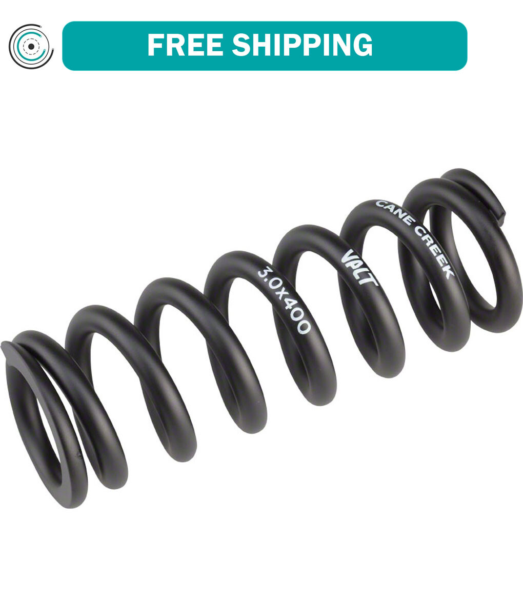 Cane Creek VALT Lightweight Steel Spring for Coil Shock 3.00″/76mm x 400lbs Blk