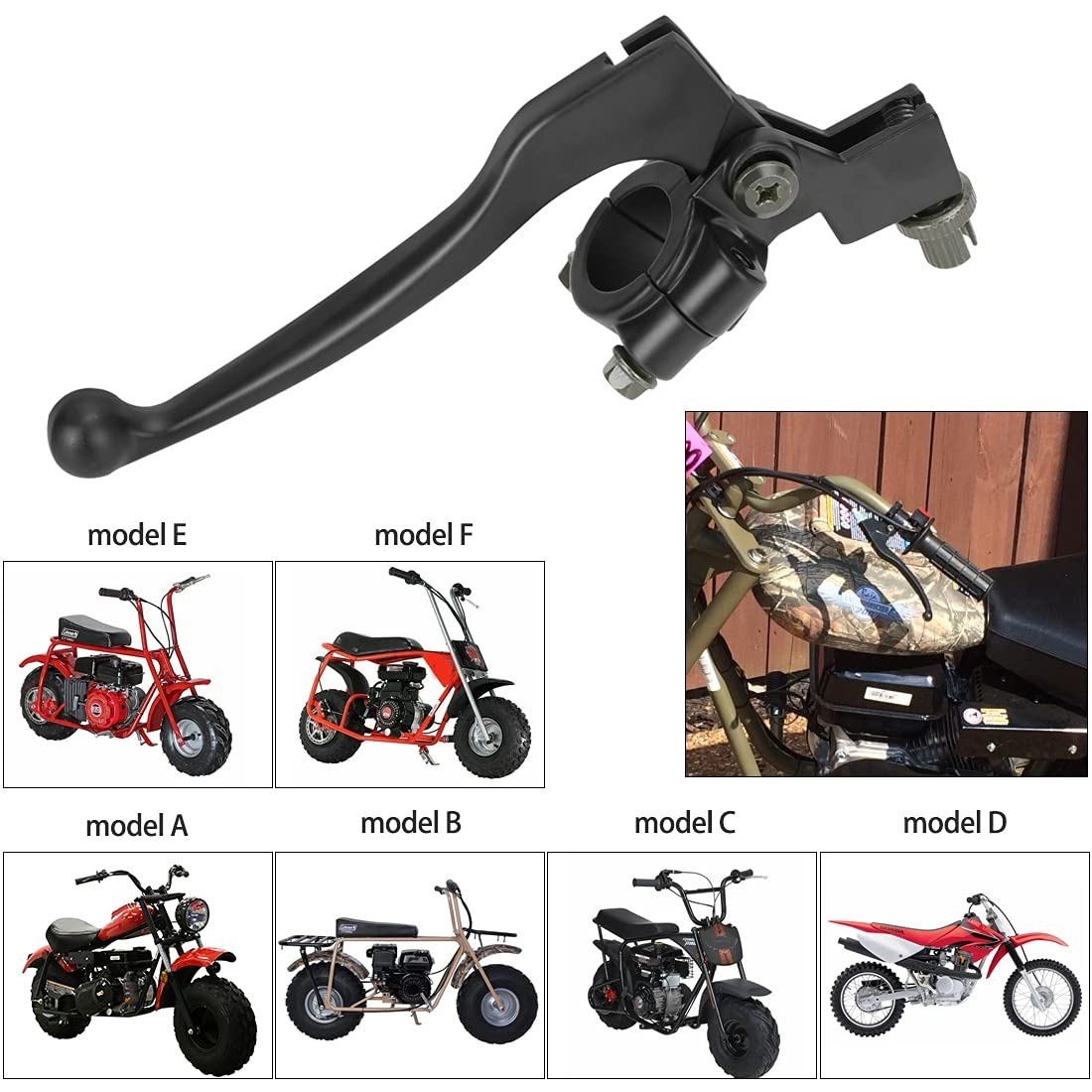 FVRITO 7/8″ Left Brake Lever for XR80 XR100 CRF70 CRF80 SSR125