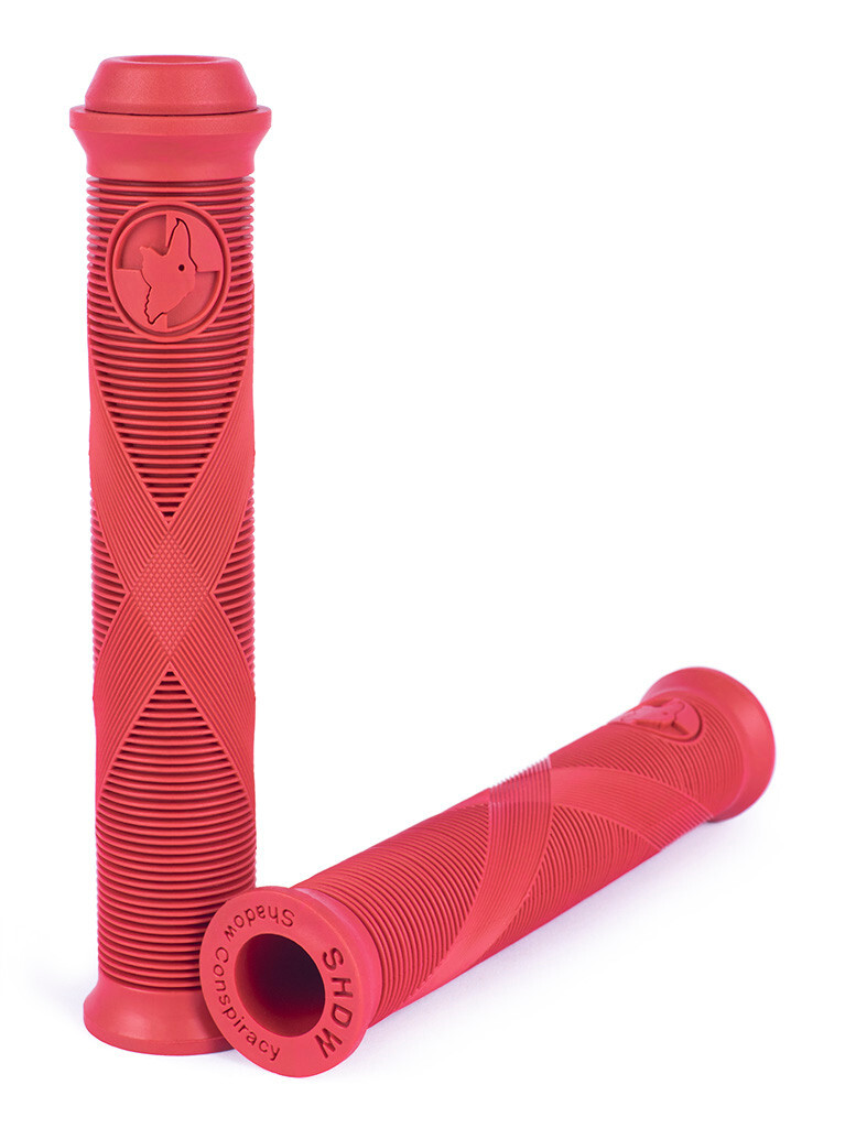 SHADOW CONSPIRACY SPICY BMX GRIPS + BAR ENDS HARO RANT CULT GT RANT SUBROSA RED