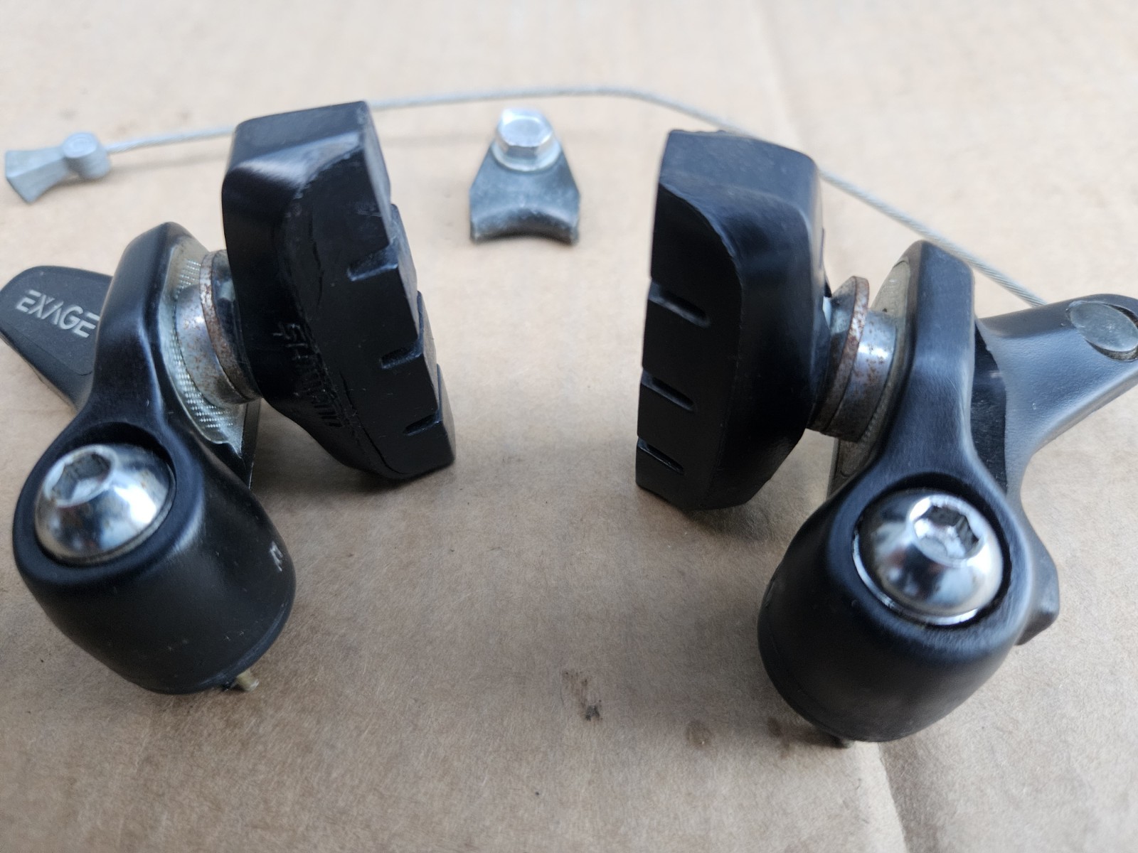 Shimano Exage Cantilever Brakes Front + Rear Set BR-M351 Black Japan low miles