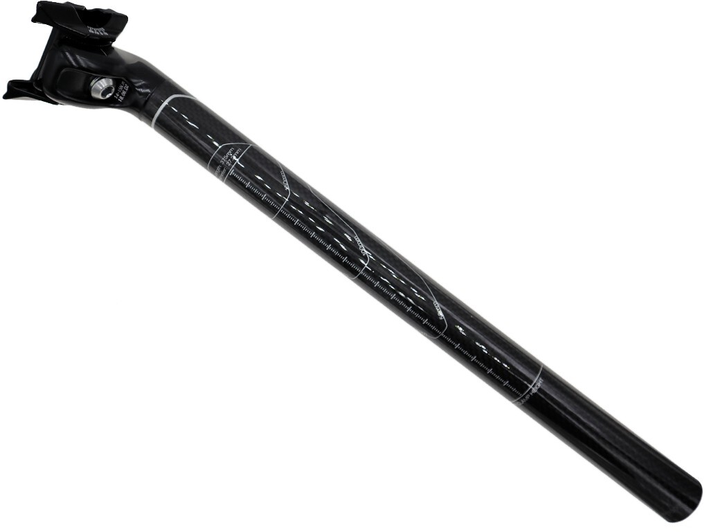 Giant Connect 3K Carbon Seatpost 27.2 x 375mm SB12 or 23 mm Black