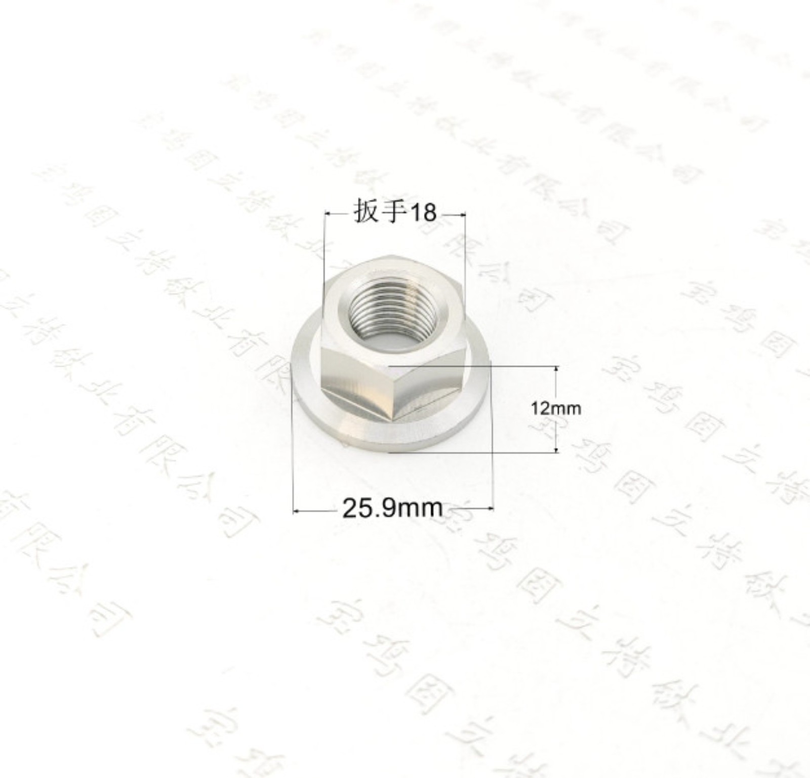 1PC M12 200mm/300mm/400mm Titanium Alloy Screws Flange Head Cap Bolts