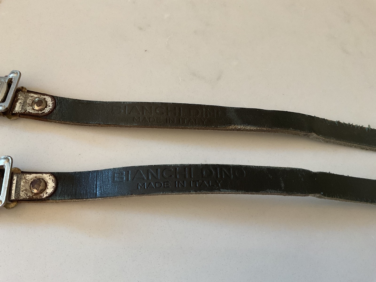 Vintage Alfredo Binda Toe Clip Straps 1970s Bianchi Dino