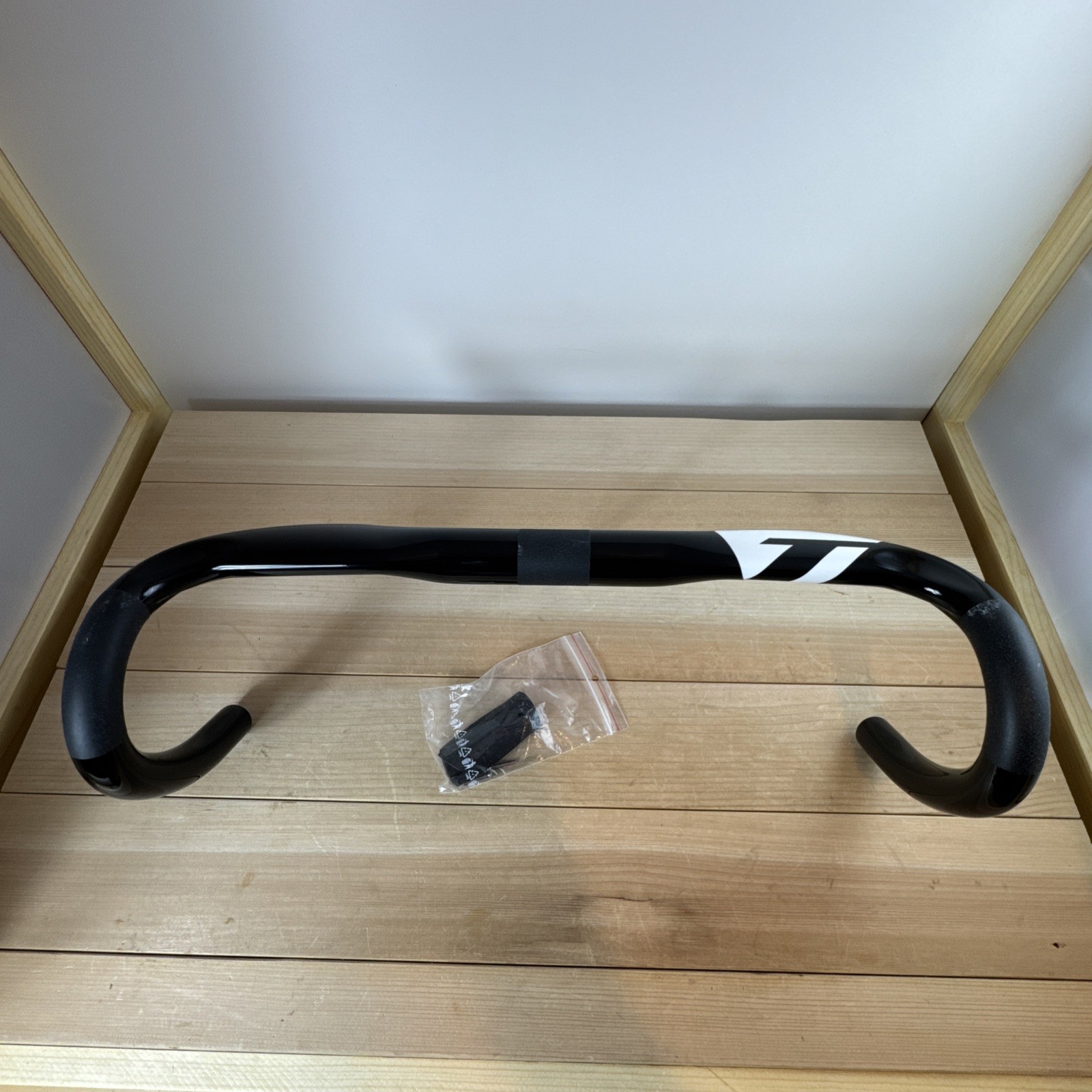 TIME ErgoDrive 46cm Carbon Road Bike Handlebar Gloss Black NEW #5368