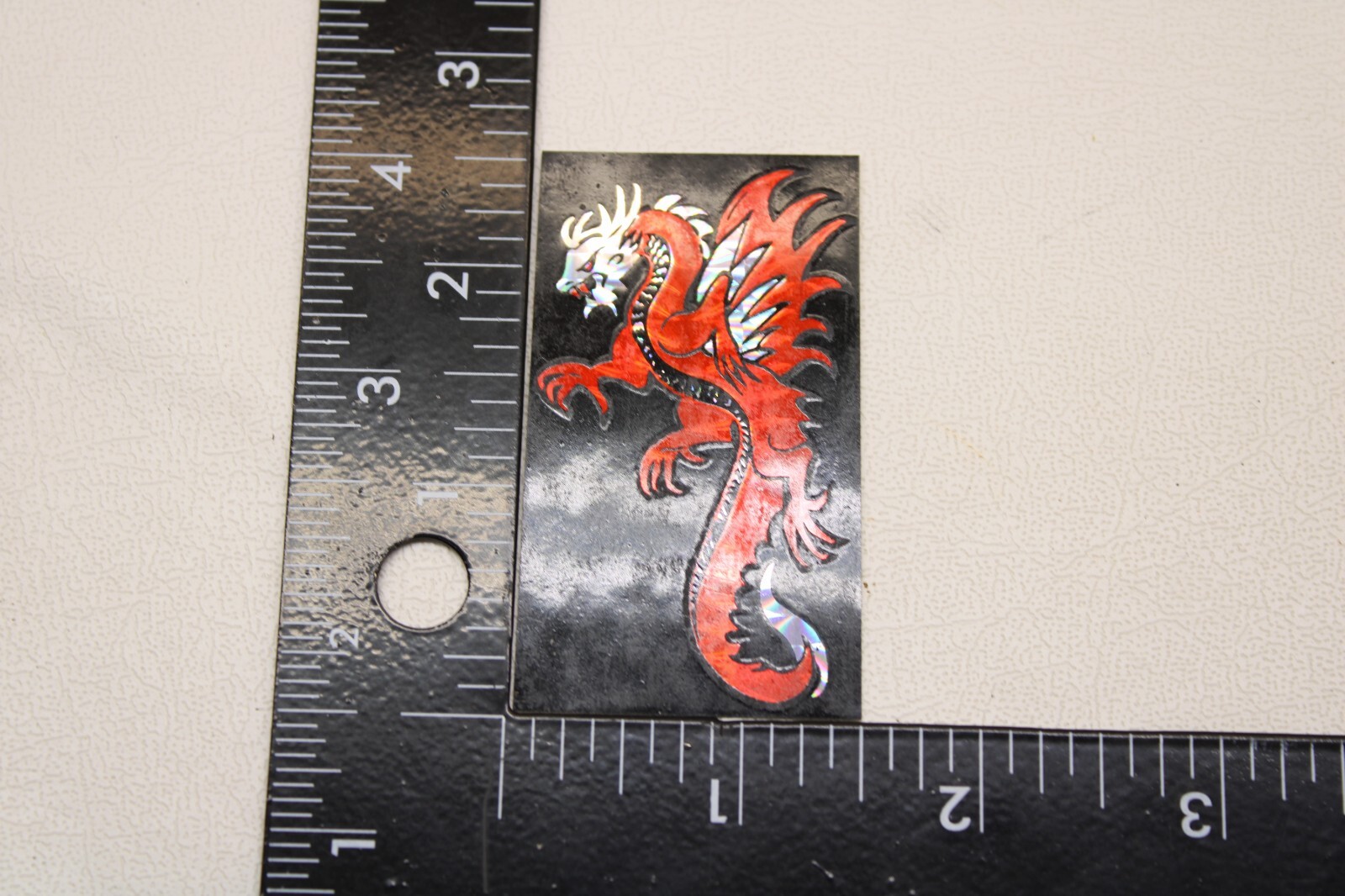 NOS OLD SCHOOL BMX PRISM STICKER DECAL – DRAGON – STOCK # 82