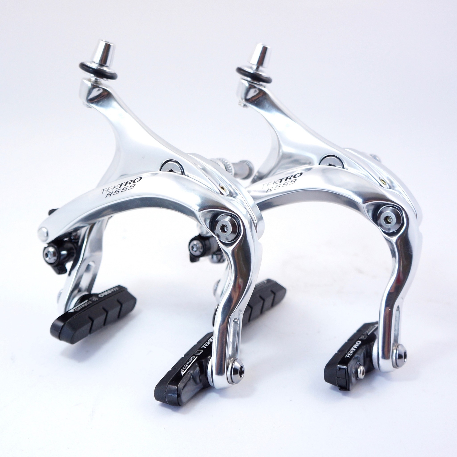 Tektro R559 Long Reach Caliper Brake 55-73mm RECESSED Nut F+R Silver / Black