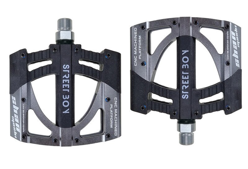 1Pair Universal Sealed 3 Bearing Bicycle Flat Pedals Ultralight 8 Color Optional