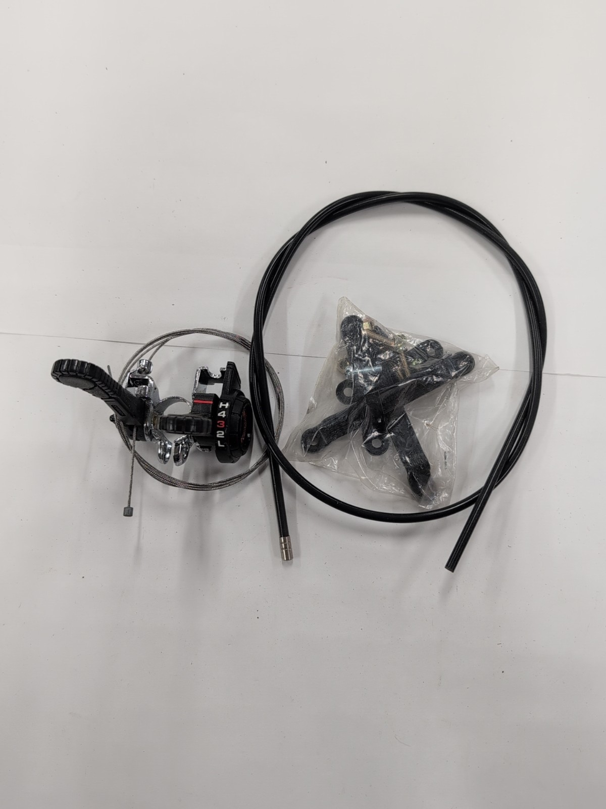 Vintage Shimano Positron Cable Wire Shifter Set NOS Black Plastic 5 Speed