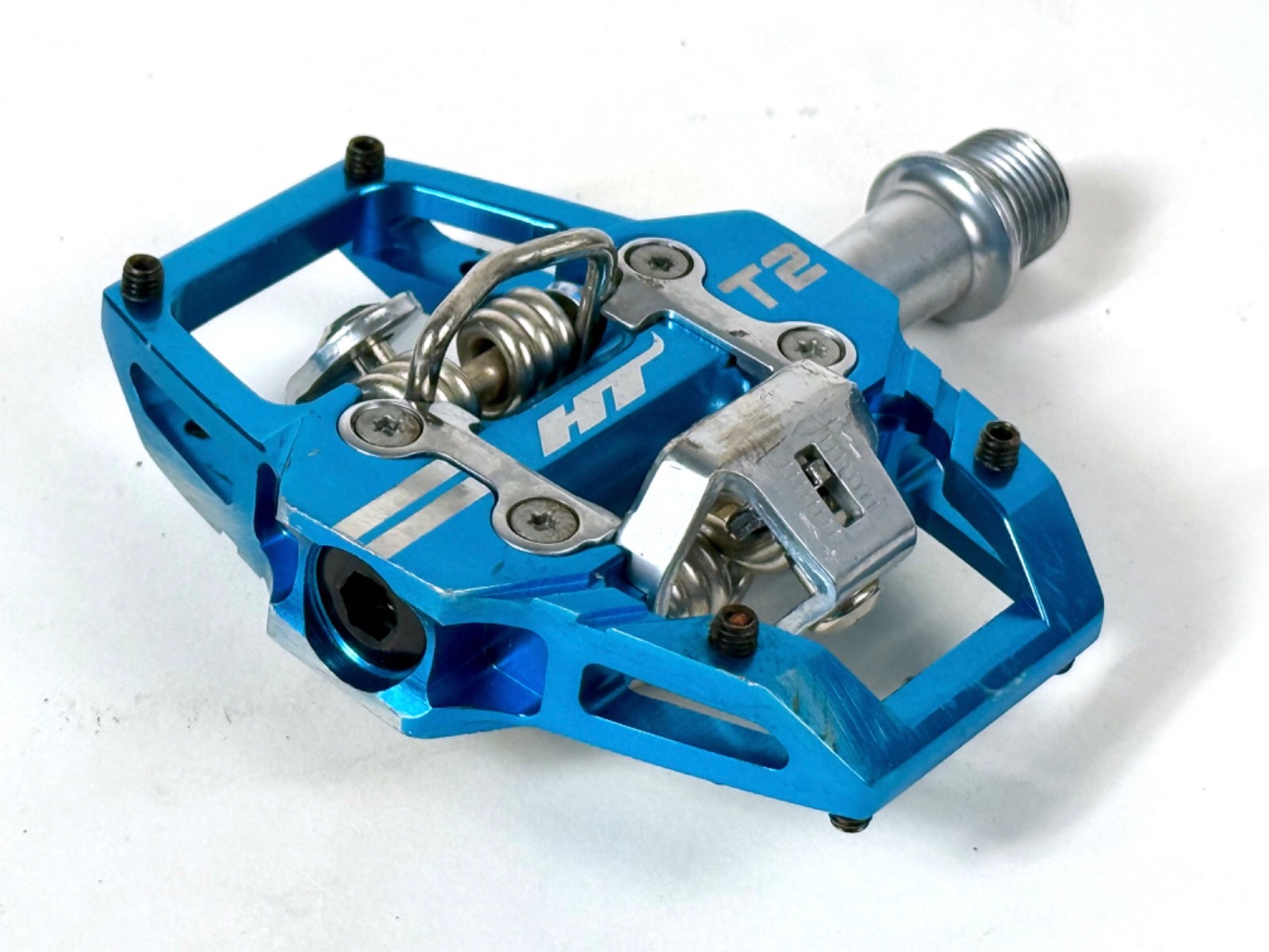 HT Components T2 Enduro Race Mountain Bike CrMo Clipless Pedals + new cleats MTB