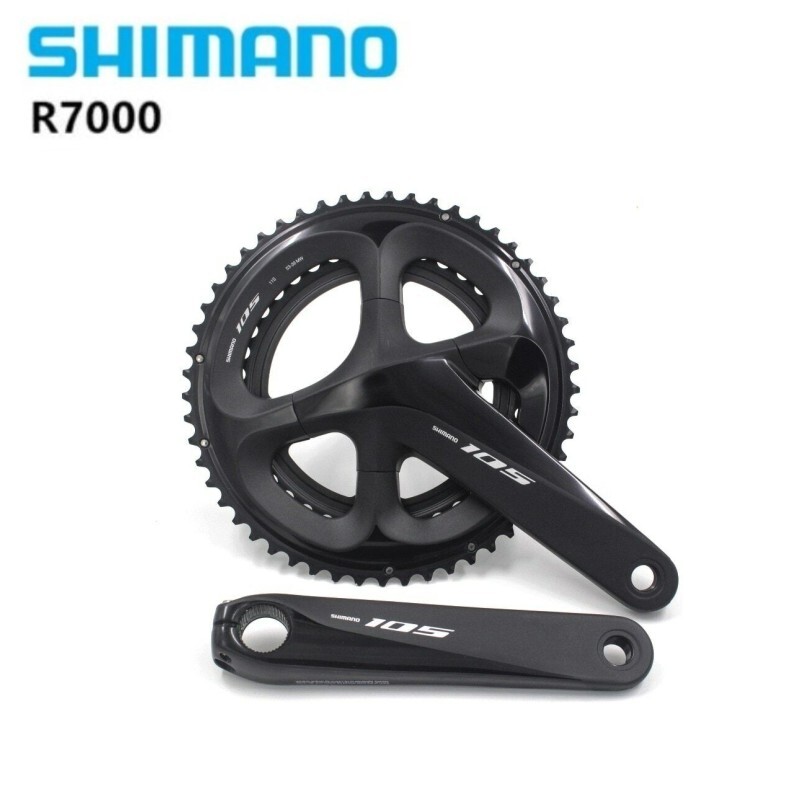 SHIMANO 105 FC R7000 2×11 Speed Crankset Black 50-34T/52-36T 170MM 172.5MM 175MM