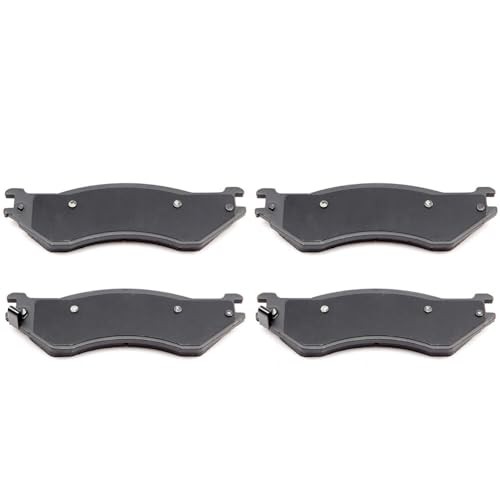 D702-7576 4pcs Front/Rear Semi Metallic Disc Brake Pad Set Fit For D702 [4pcs]