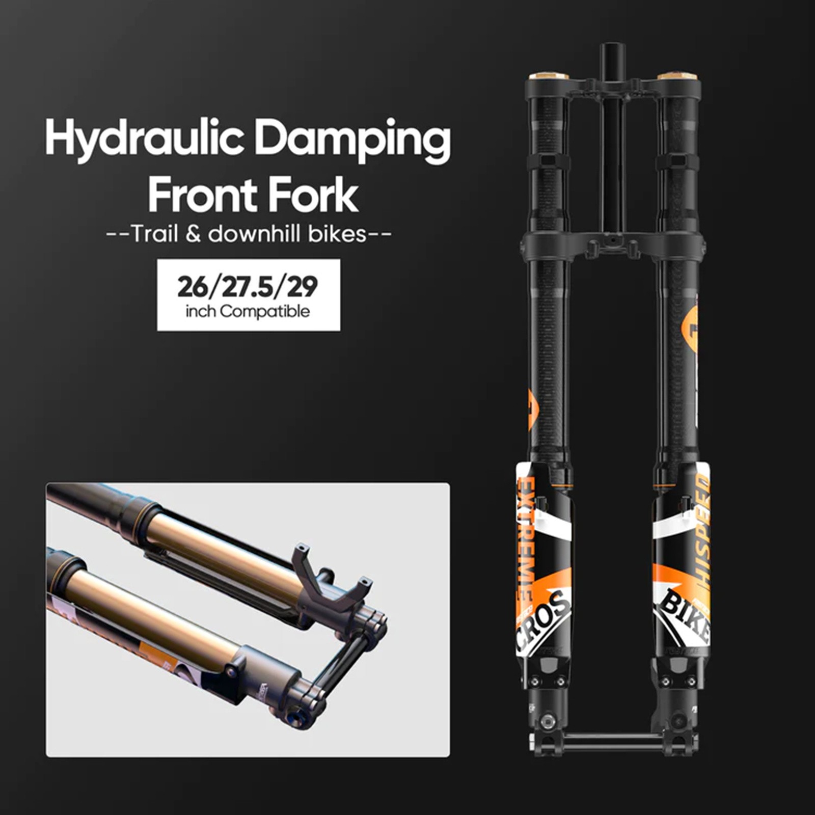 FASTace ALX13RC Front Fork Suspension 60lbs for Surron Light Bee X Eride Pro SS