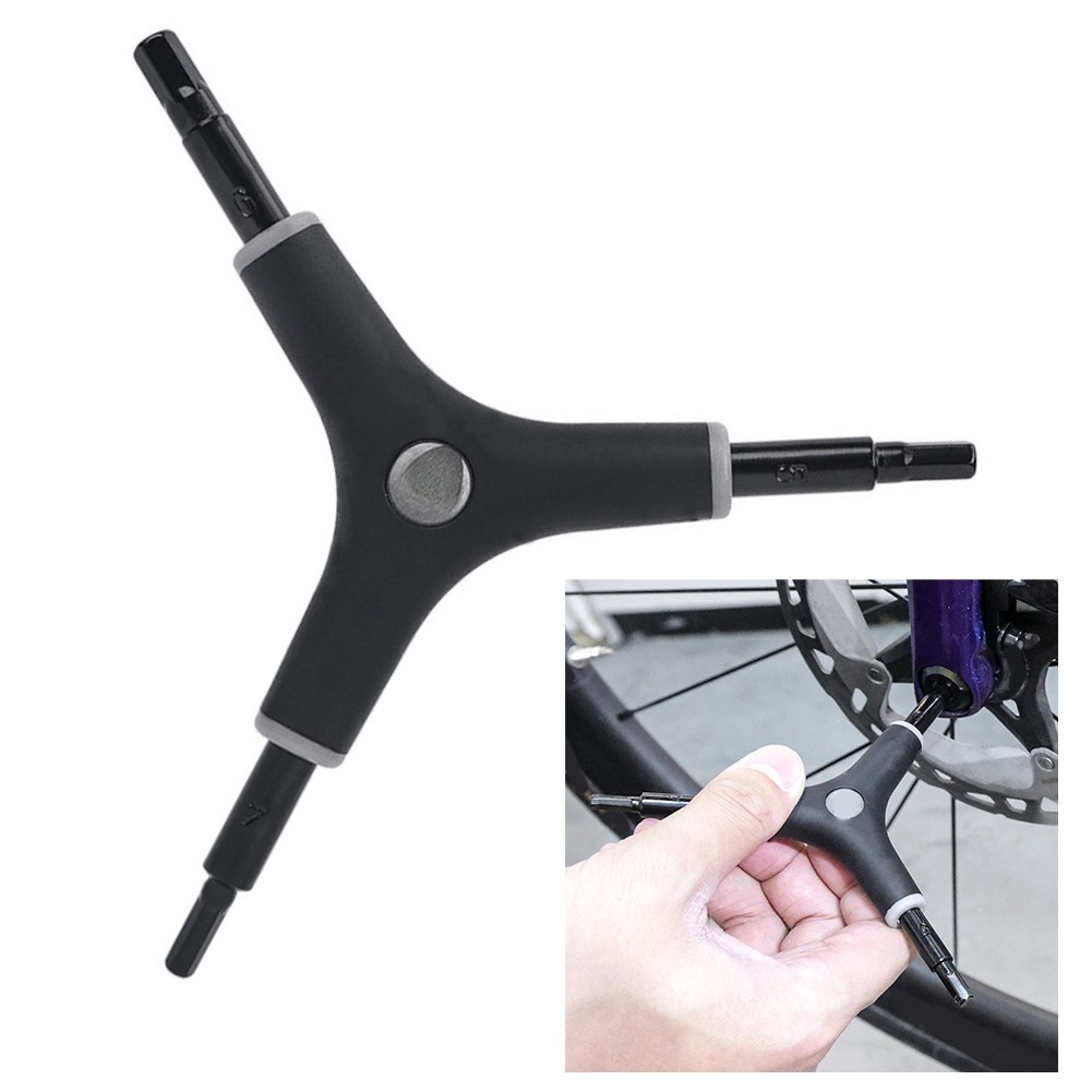 Bicycle Maintenance Triple Internal Hex Wrench Tool for 4 5 6mm Hex Screws