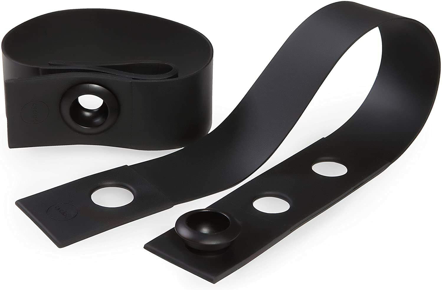 Cycloc Wrap Stylish Versatile Rubber Ankle / Bike Strap Multiple Colors 2-PK