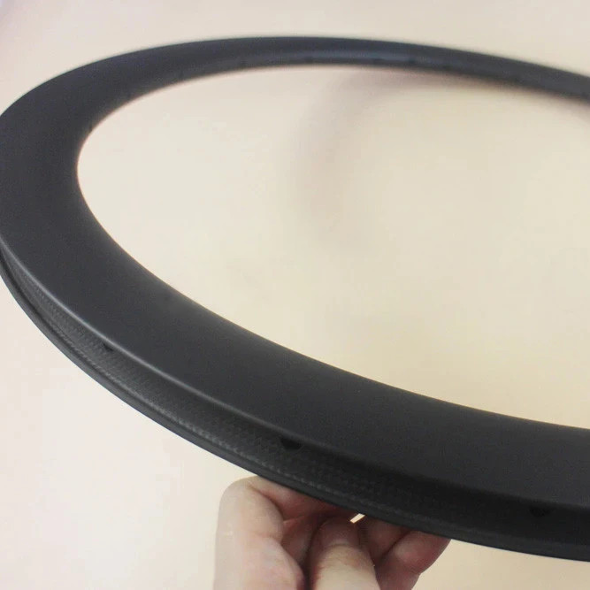 2 Pc 700c 60mm Depth 28mm Width Road Carbon Bike Rim Tubular V/Disc Brake Wheels