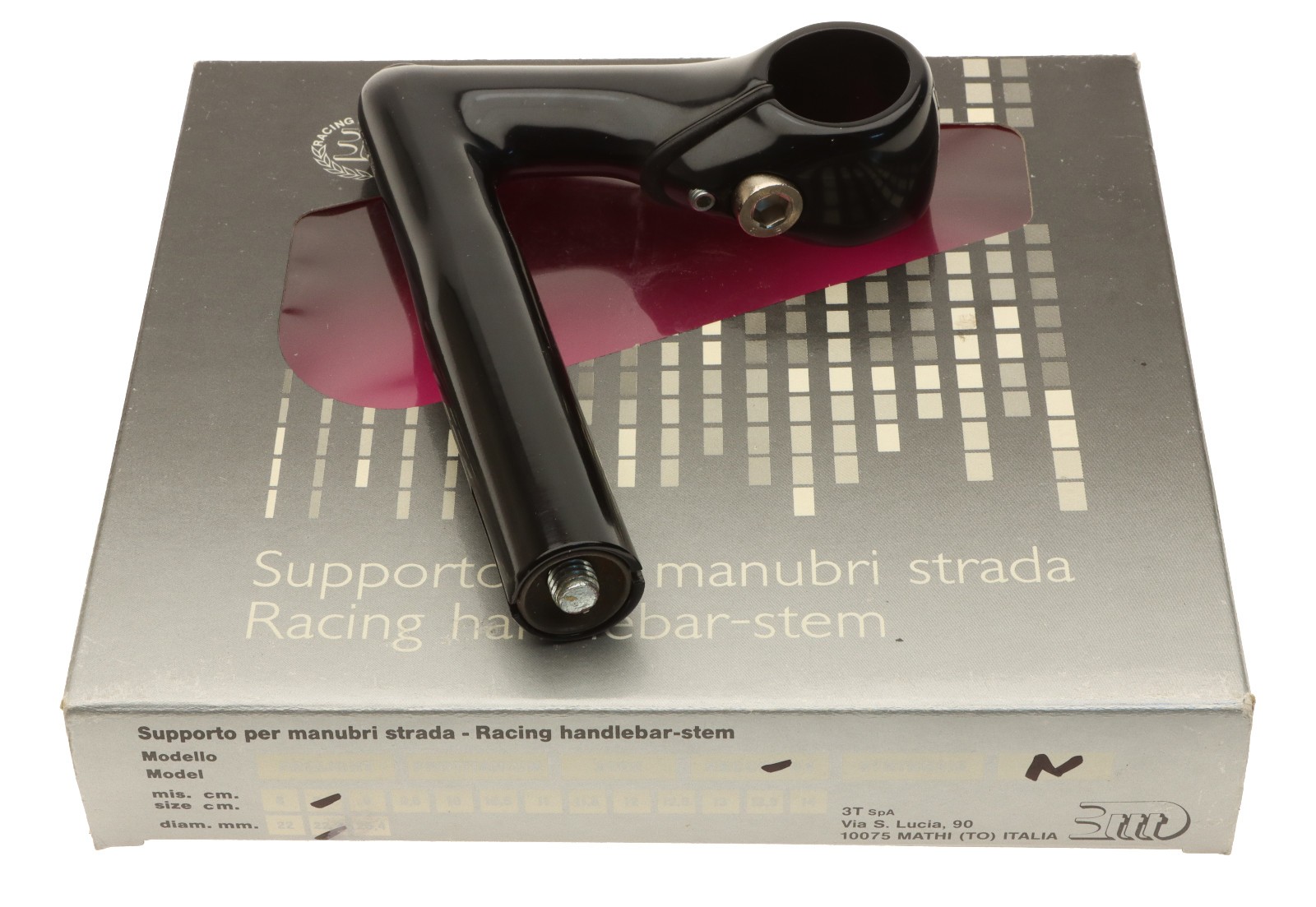 3ttt 1″ Record 84 22.2mm Quill Stem 85mm 26mm Clamp Black -17° NEW NIB NOS