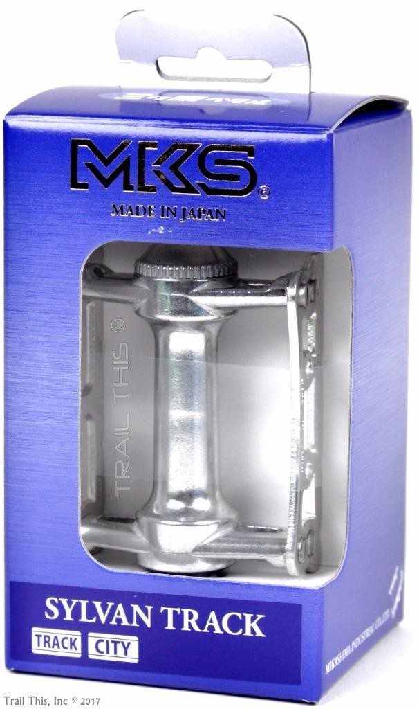MKS Sylvan Track Alloy Fixed Gear City Road Bicycle Pedals – 9/16″ – Silver