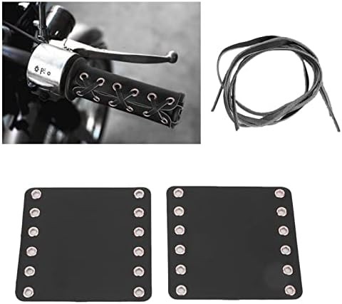 Motorcycle Leather Handlebar Hand Grip Covers, Strong and, Comfortable Touch, Fi