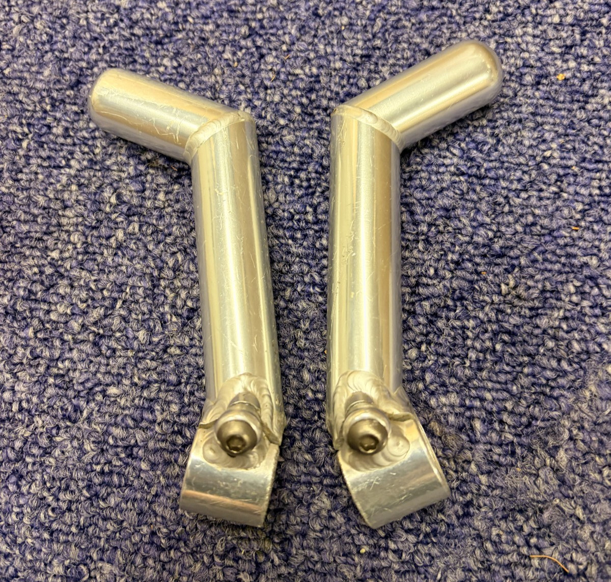 Vintage Retro Titanium MTB Bar Ends – 1996 Orange Bike Retro – Very Light 105g