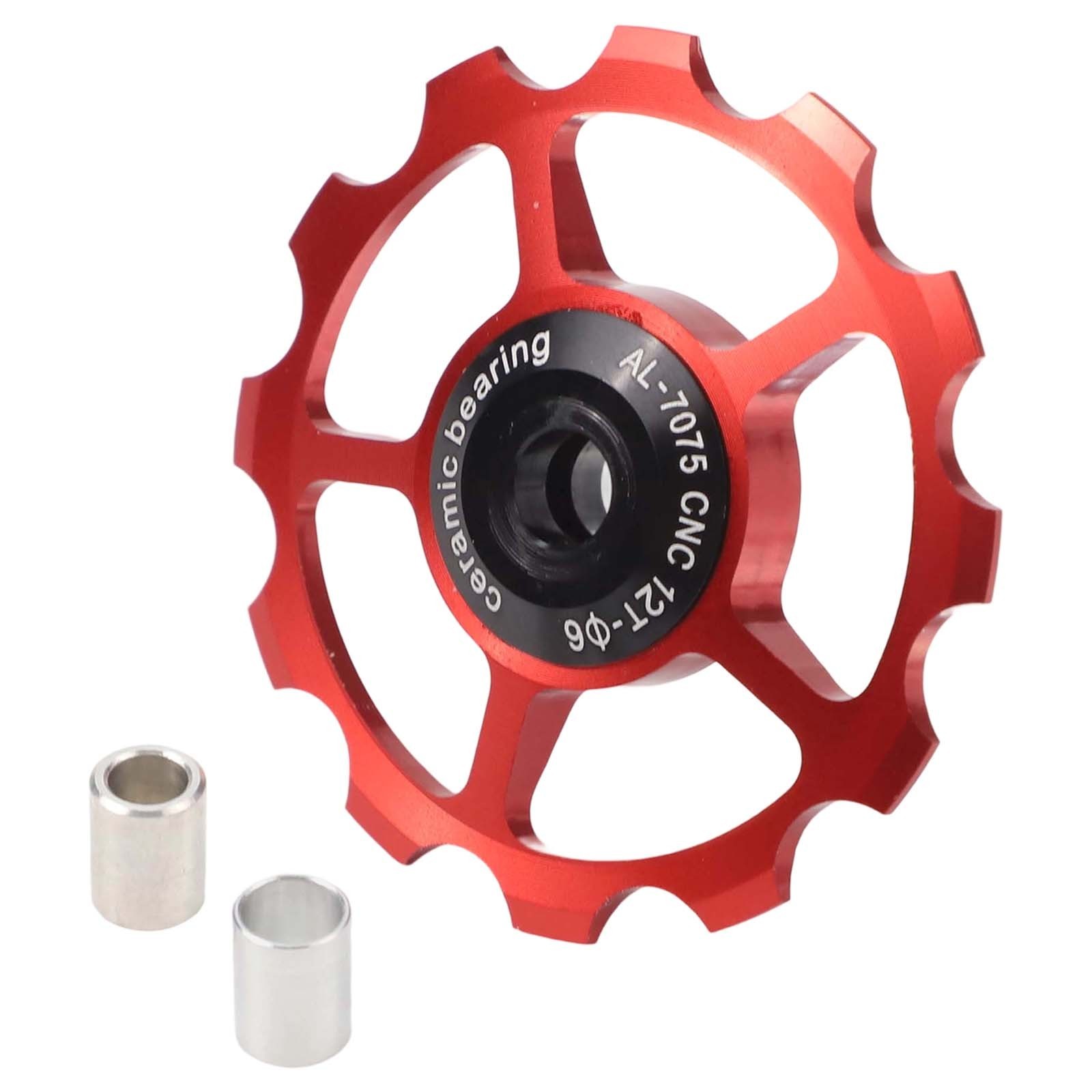 Pratical Rear Derailleur Pulley Aluminum Alloy Ceramics Sealed Steel Bearing