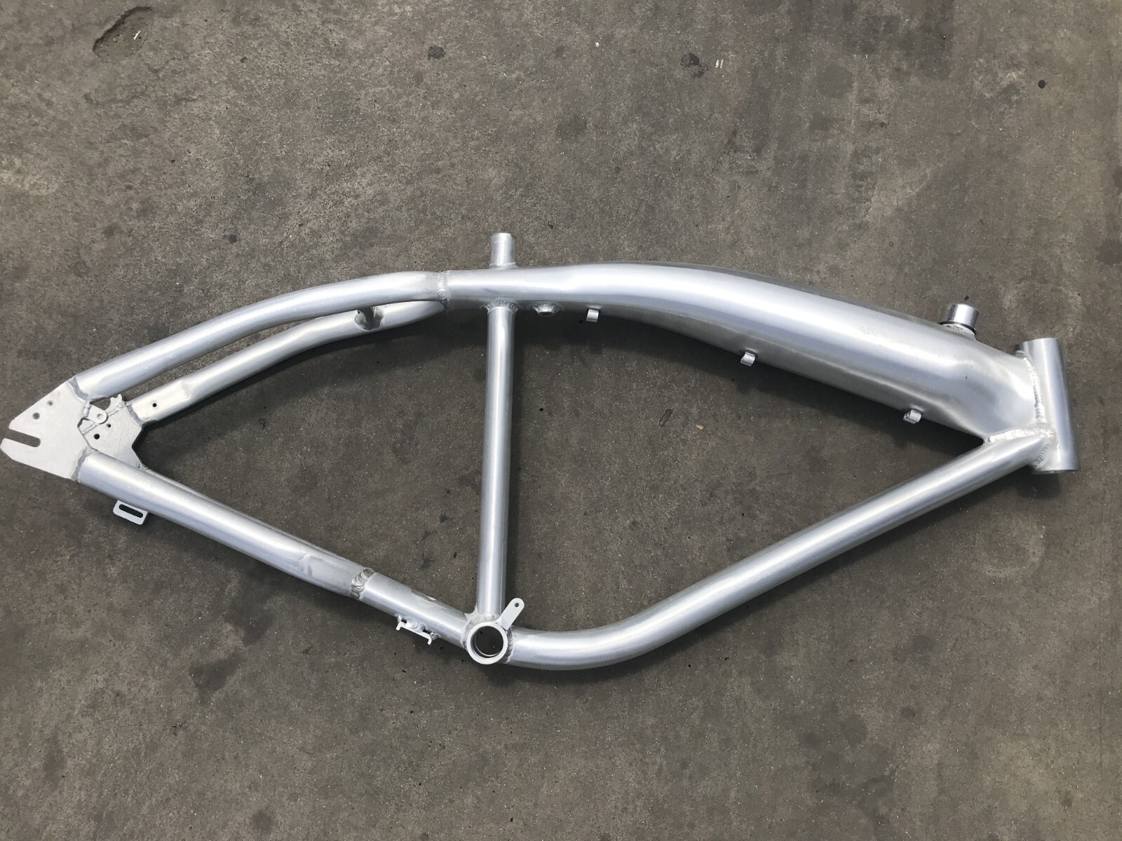 Brushed Alum Felt Faker Gas Frame 3.4L & Bottom Bracket Combo-Gas Motorized Bike