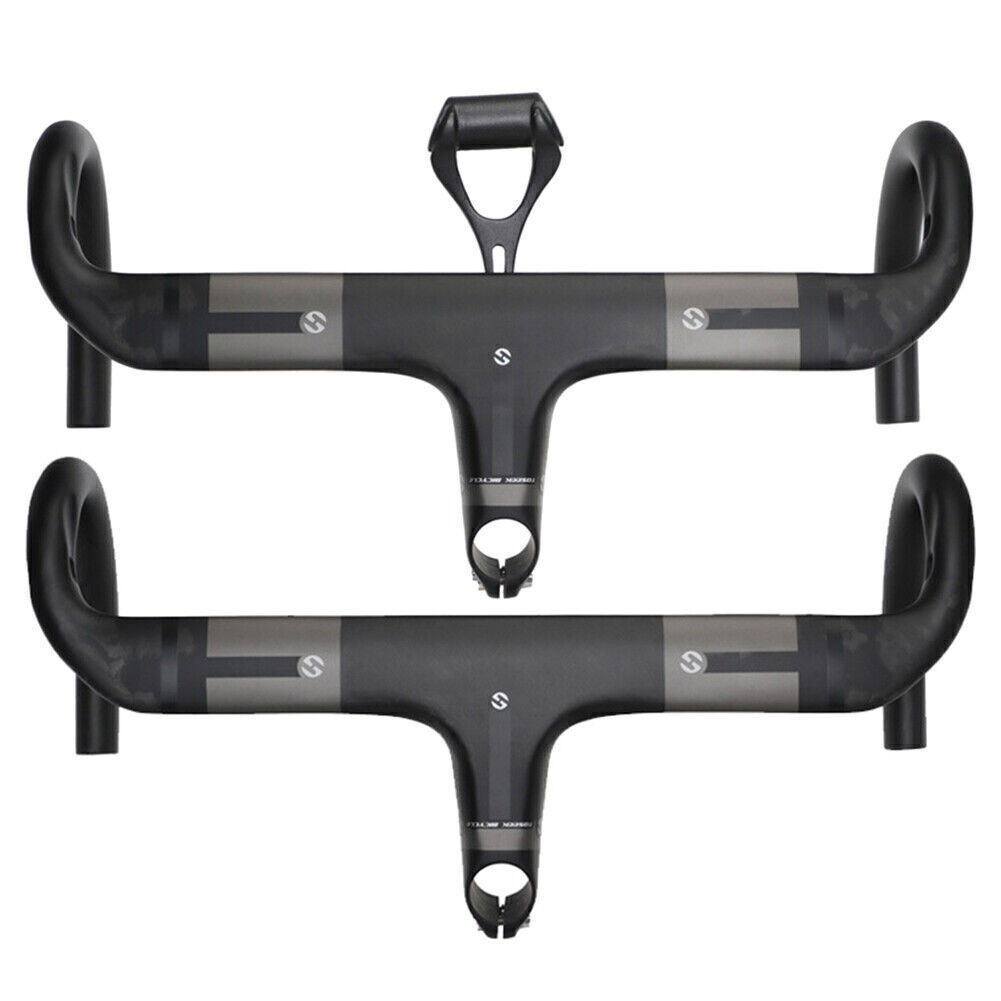 UD Integrated Bar Stem Road Bike Handlebars Carbon Fiber 28.6mm*400/420/440mm