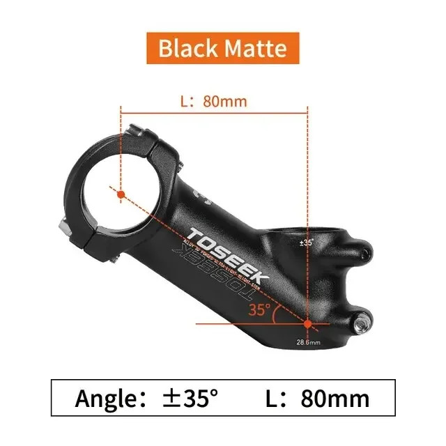 Ultralight Road Mountain Bike Handlebar Stem 7/35 Degree 60/70/80/90/100mm Stem