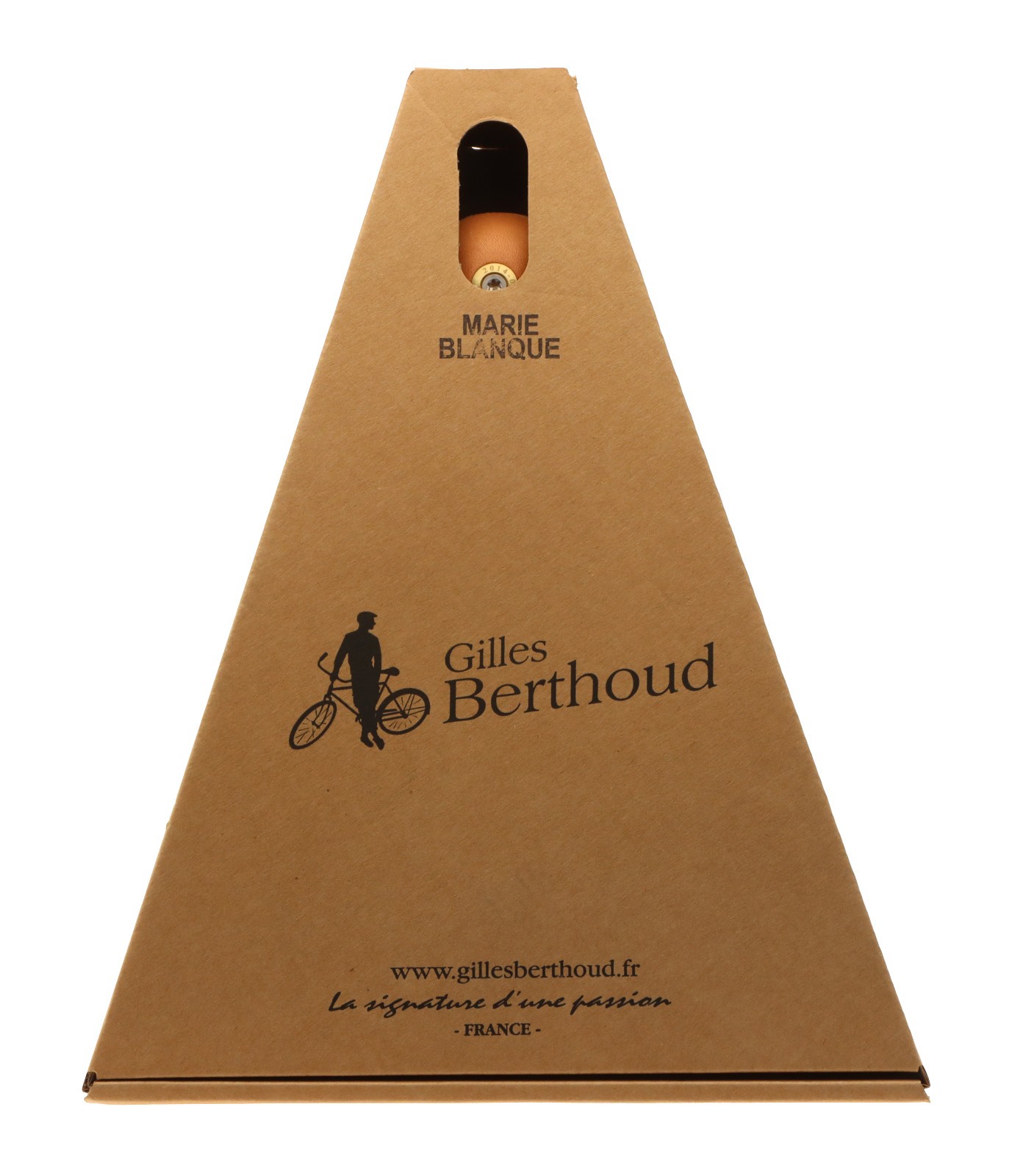 Gilles Berthoud Marie Blanque Saddle Steel Rails Hard Leather Natural NEW NOS